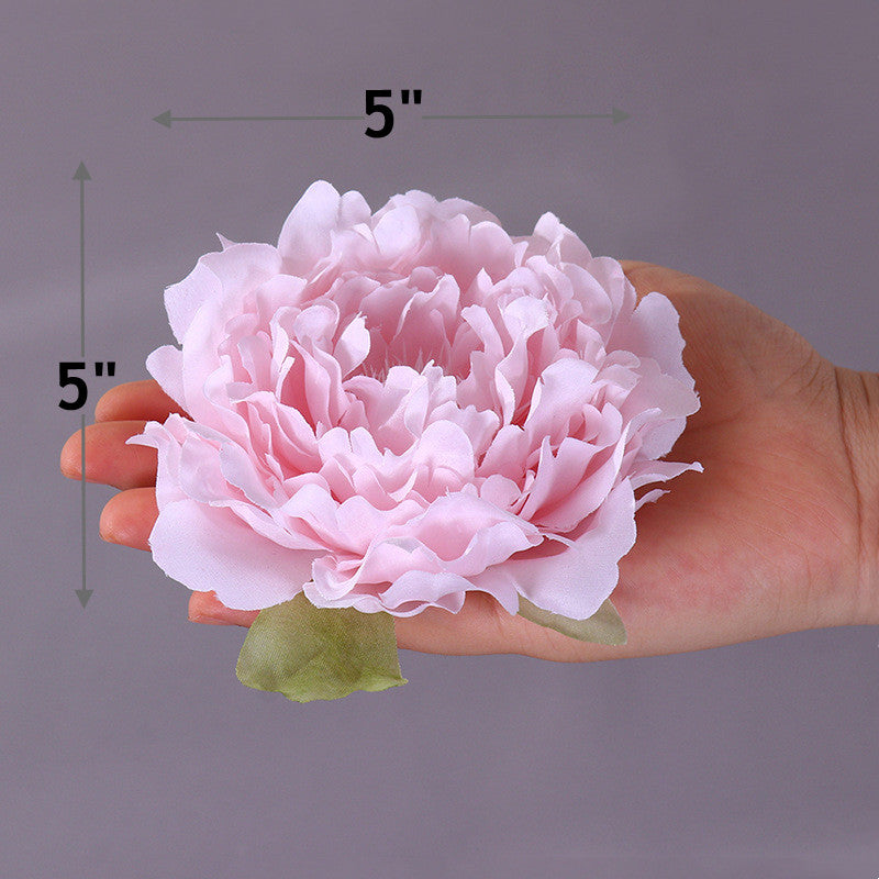 Bulk 2pcs Faux Peony Flowers Heads for Crafts Wholesale