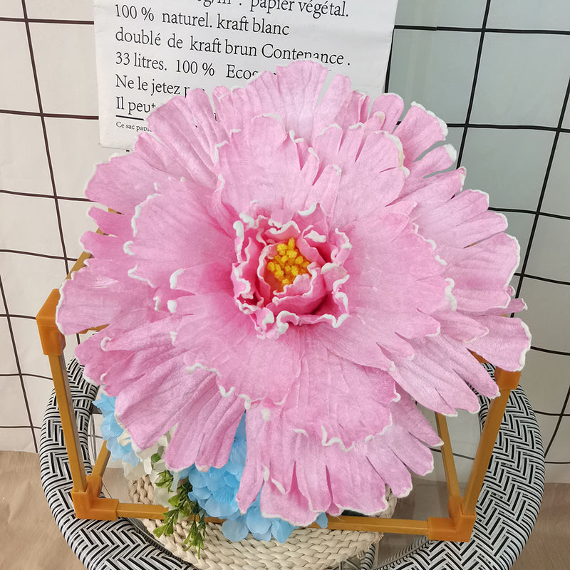 Fleurs de pivoine géantes artificielles en soie en vrac pour mariage, centre commercial, boutique en gros