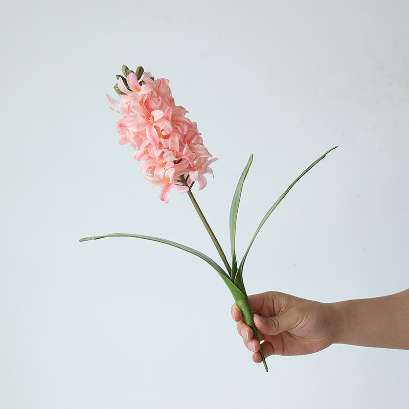 Bulk Hyacinth Stems Real Touch Pink Flowers for DIY Bonsai Crafts Wholesale