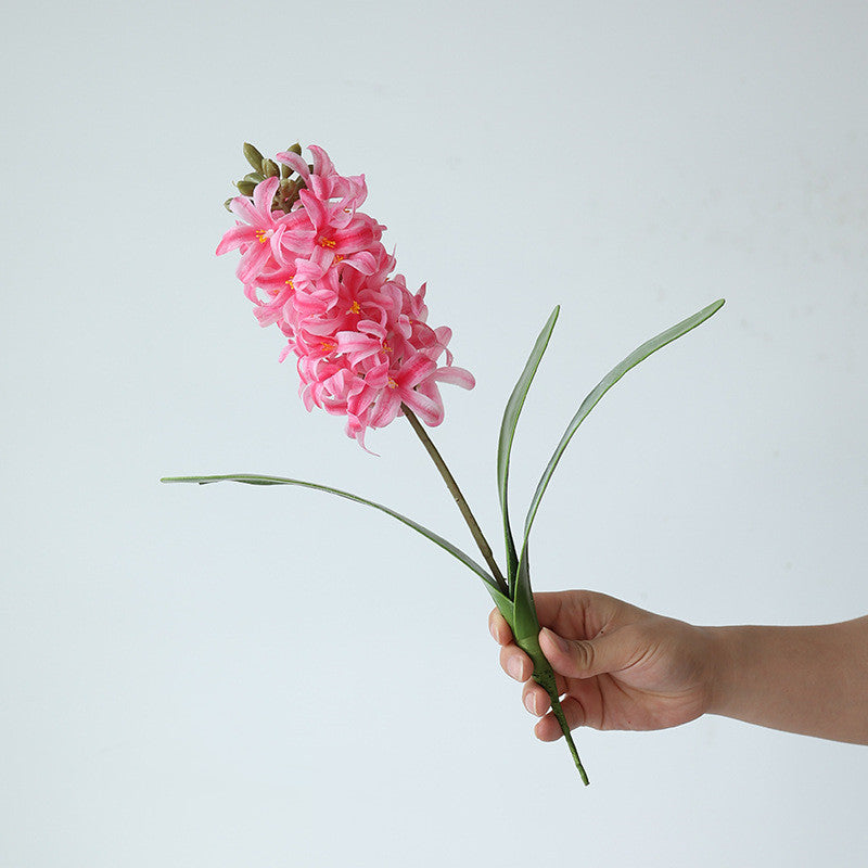 Bulk Hyacinth Stems Real Touch Pink Flowers for DIY Bonsai Crafts Wholesale