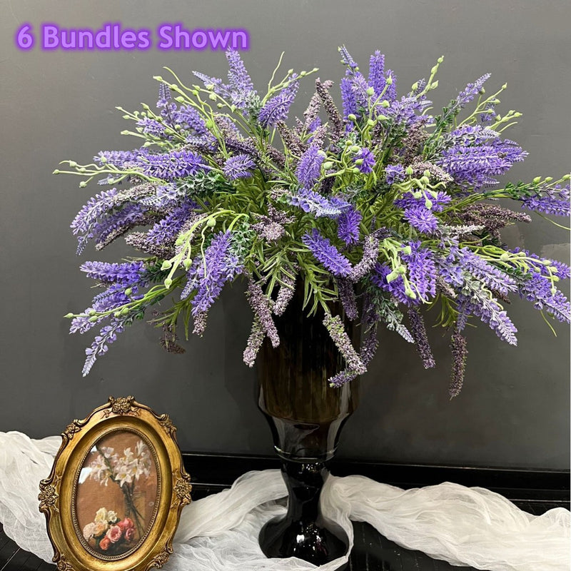 Bulk 19" Faux Lavender Bouquet Artificial Lavender Flowers Wholesale