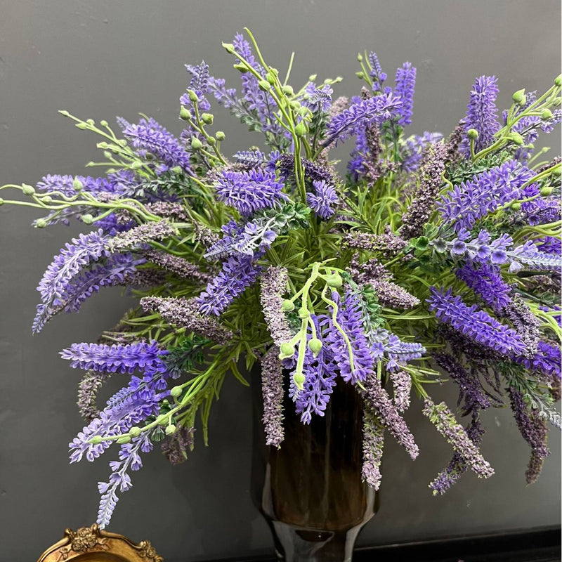 Bulk 19" Faux Lavender Bouquet Artificial Lavender Flowers Wholesale