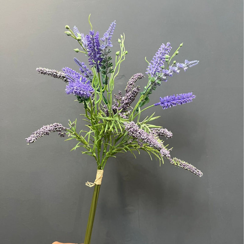 Bulk 19" Faux Lavender Bouquet Artificial Lavender Flowers Wholesale