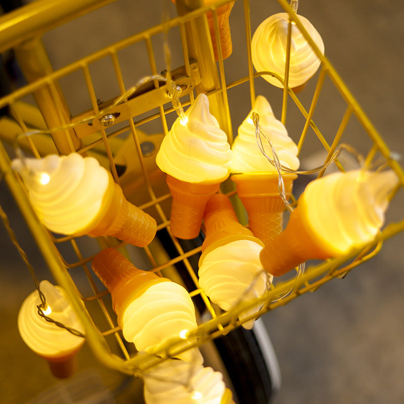 Bulk 6.5FT Pre-lit Artificial Food Led Lights String Garland for Party Wholesale