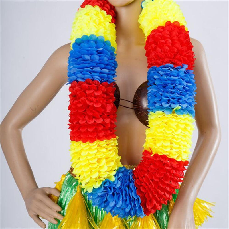 Bulk 3 Sizes Leis for Men Women And Children Garland Tropical Floral Accessories for Hawaiian Luau Party Wholesale