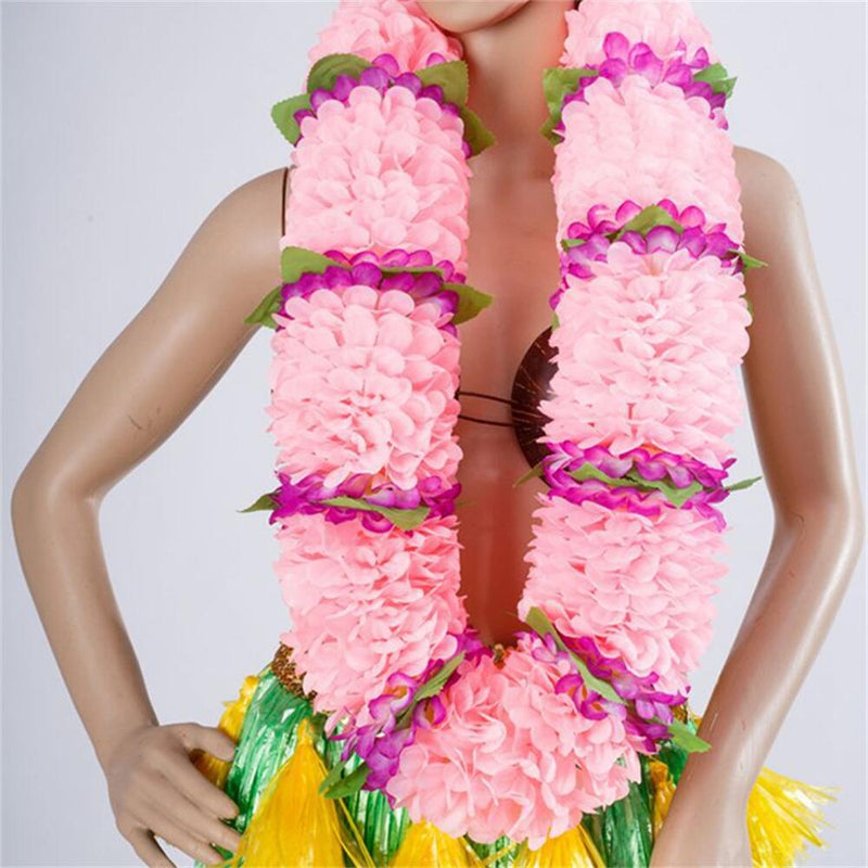 Bulk 3 Sizes Leis for Men Women And Children Garland Tropical Floral Accessories for Hawaiian Luau Party Wholesale