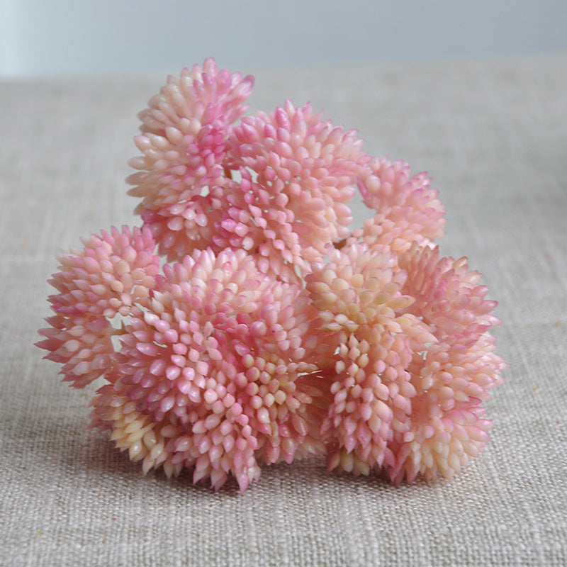 artificial pink succulents Clearance Bulk 13 Colors 8" Succulents Stems Pick Lifelike Plants Arti — Artificialmerch