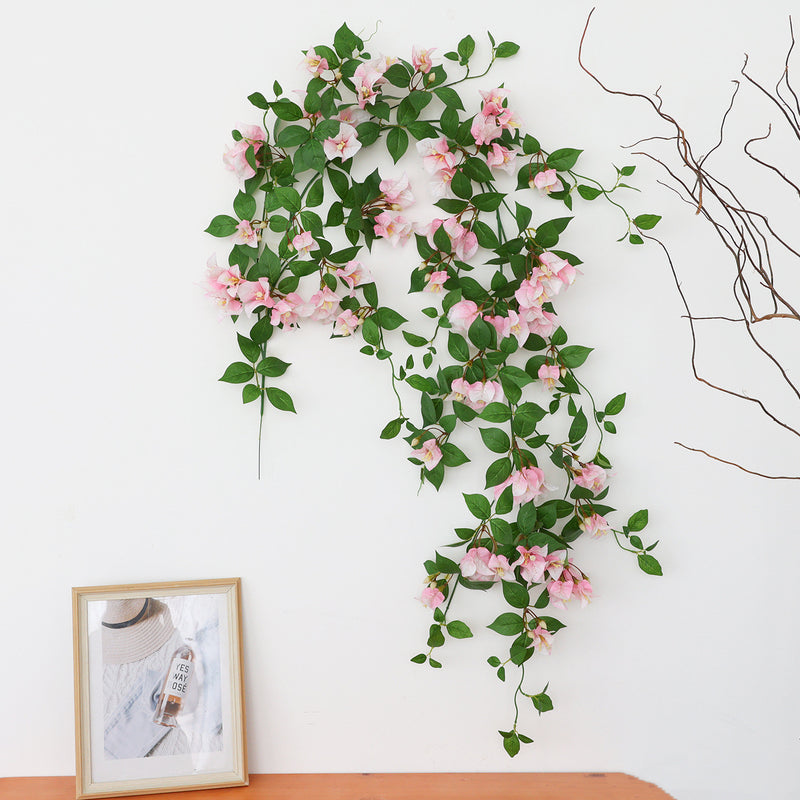 Bulk 59 Inch Artificial Bougainvillea Hanging Vines UV Resistant Fake Flowers for Outdoor Decor Wholesale