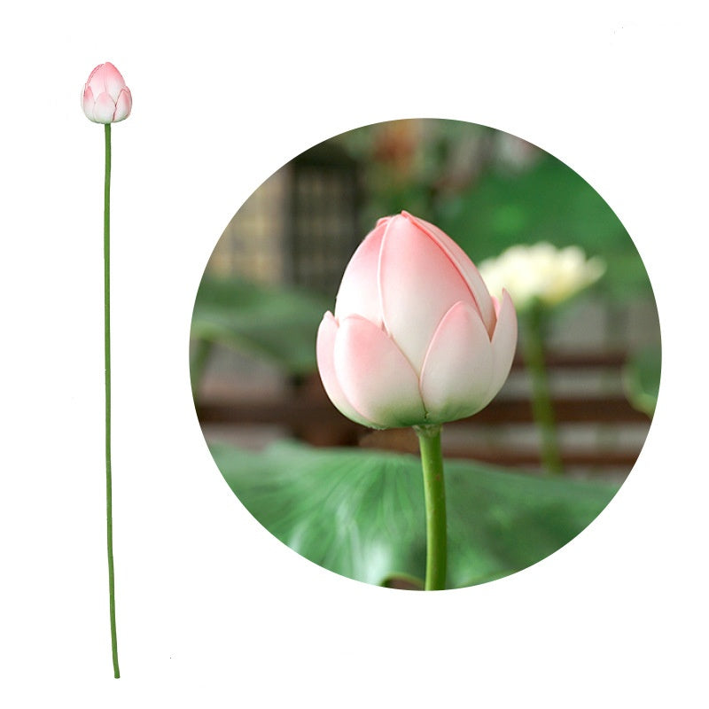 Tiges de lotus extra larges de 35 pouces en vrac, fleurs artificielles au toucher réaliste, vente en gros