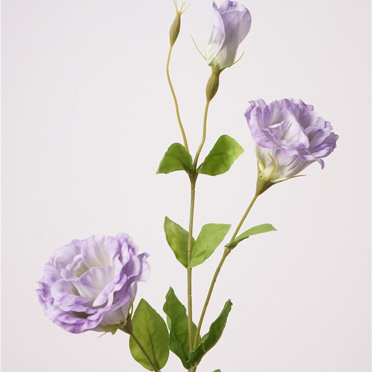 Premium 19.6" Real Touch Lisianthus - Lifelike Silk Floral Arrangements for Weddings & Home Decor