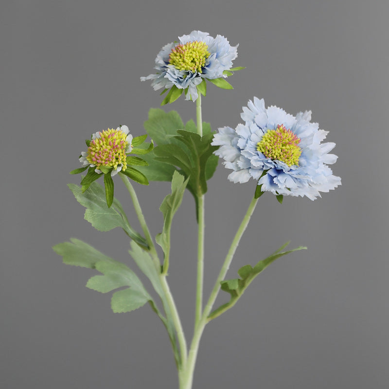 Bulk 18" Cephalaria Silk Flower Stems Ideal for Wedding & Home Decor Wholesale