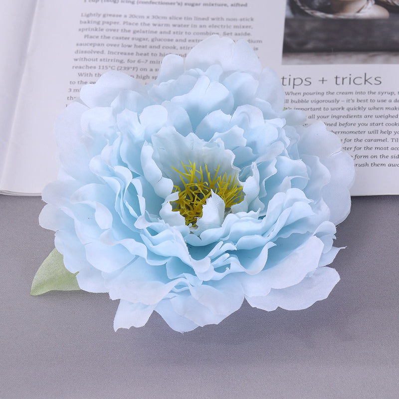 Bulk 2pcs Faux Peony Flowers Heads for Crafts Wholesale