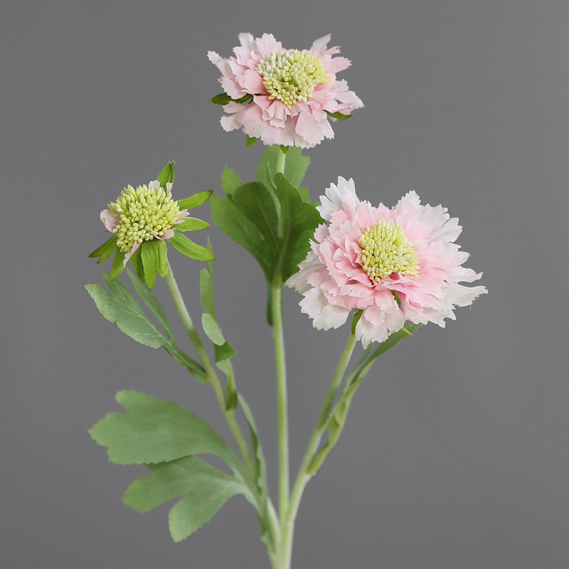 Bulk 18" Cephalaria Silk Flower Stems Ideal for Wedding & Home Decor Wholesale