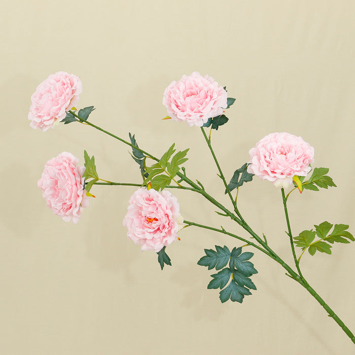 Bulk Extra Tall 50” Large Artificial Peony Flowers - Silk Faux Peonies for Home Decoration, Wedding, Living Room & Table Centerpieces Wholesale