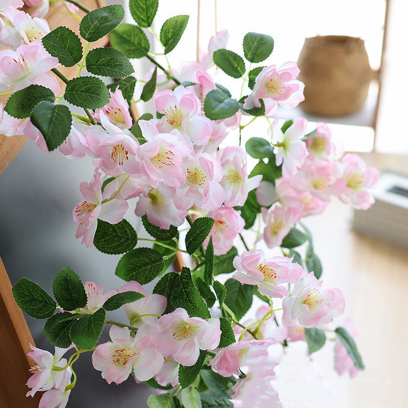 Bulk 69"Artificial Pink Cherry Blossom Vine for Spring Decor Wholesale