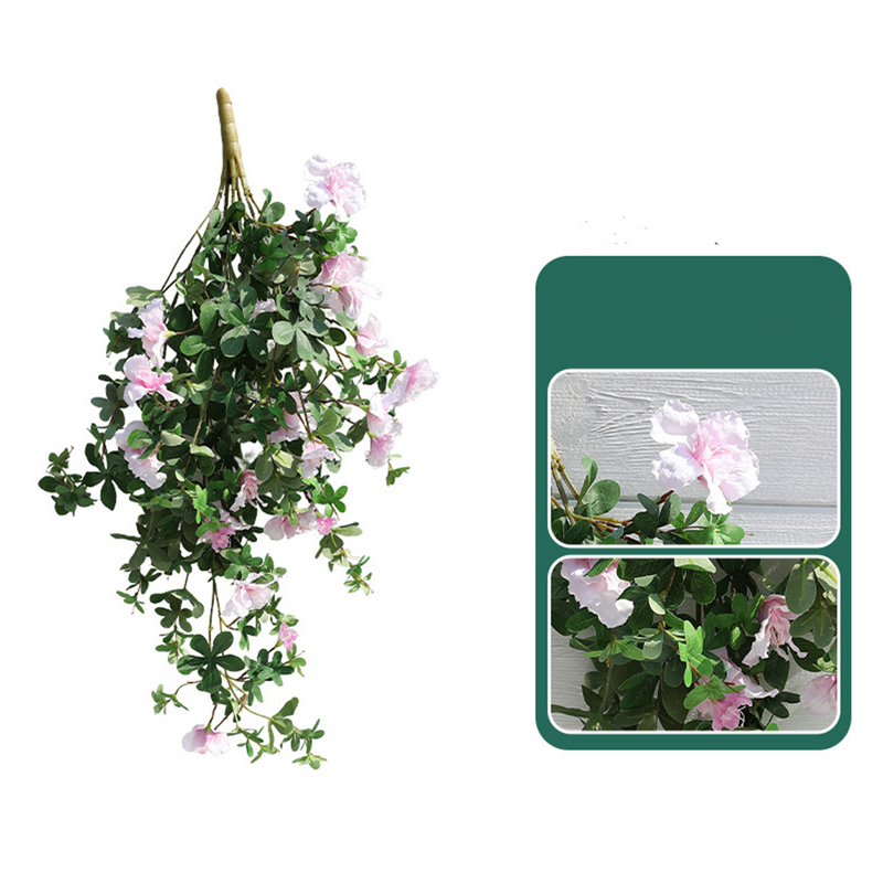 Bulk 40" Faux Hanging Azalea Bushy Flowers UV Resistant for Outdoors Wholesale