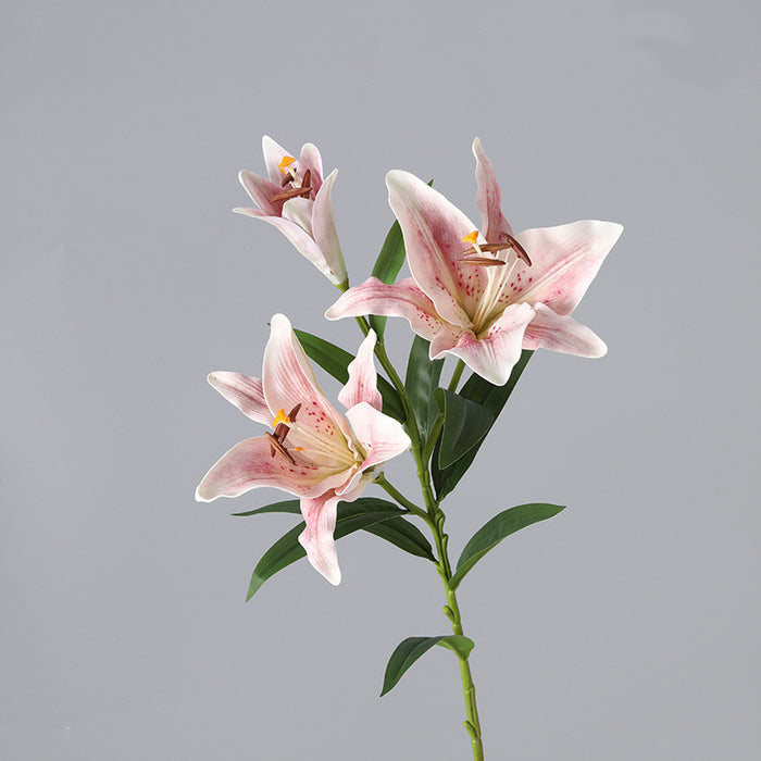 Bulk 33 inches Tall Extra Retro Lilies Spray Stems Real Touch Flowers Wholesale