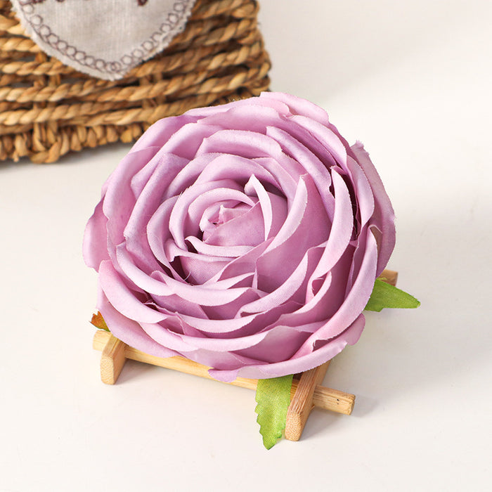 Bulk Cabbage Rose Flower Heads Silk Flowers for DIY Wedding Bouquets Centerpieces Baby Shower Party Home Decorations Wholesale