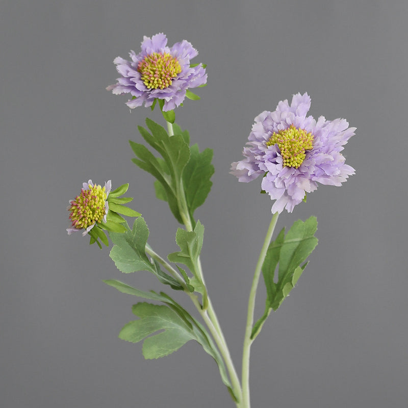 Bulk 18" Cephalaria Silk Flower Stems Ideal for Wedding & Home Decor Wholesale