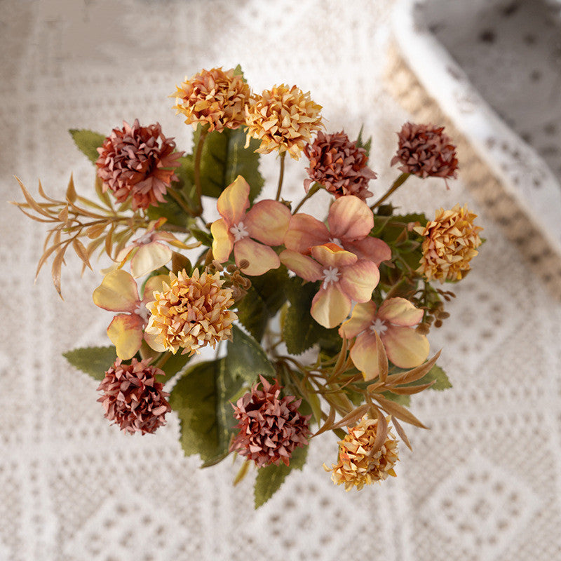 Bulk 11" Lilac Bush Bouquet Autumn Silk Flowers Arrangement Fall Decoration Wholesale