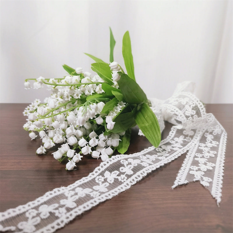 Ramo de dama de honor a granel Ramos de boda Lirio de los valles al por mayor 