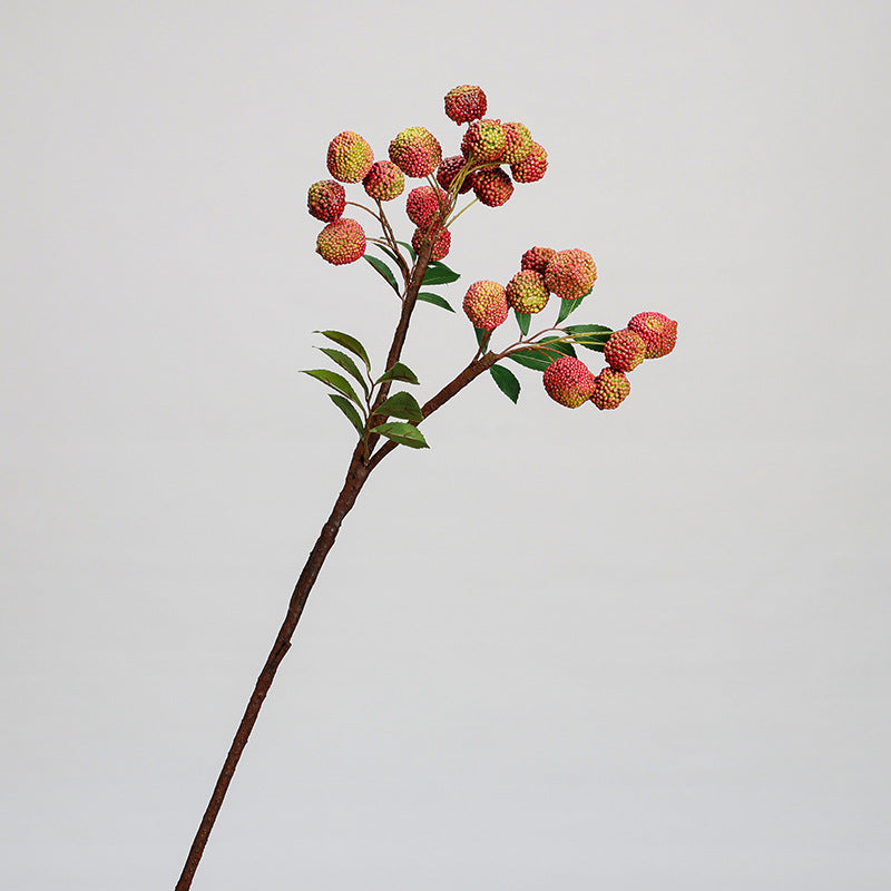 Bulk Exclusive Litchi Stems Artificial Fruits Branches Wholesale