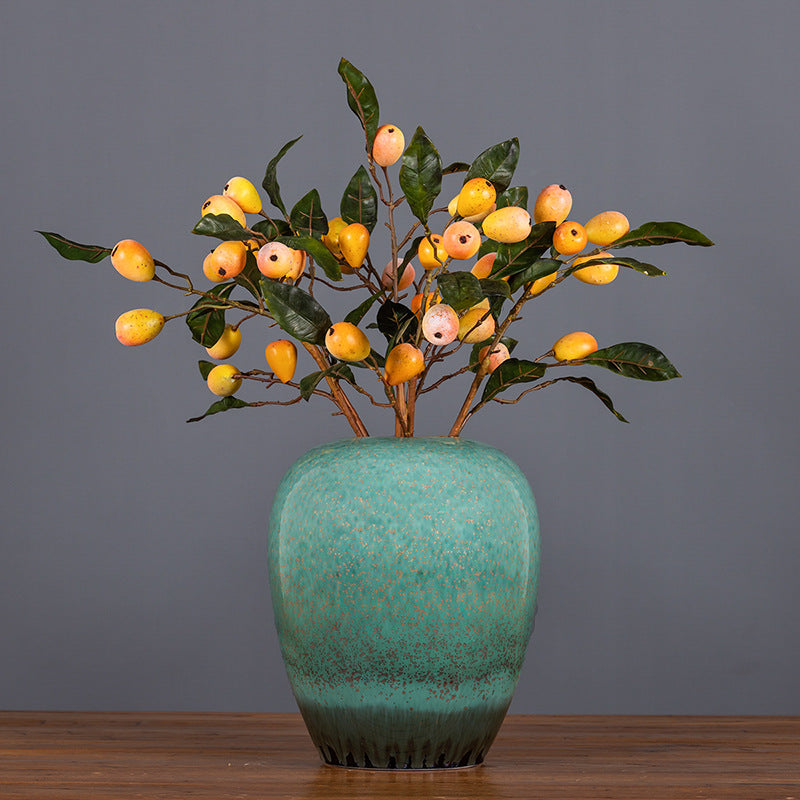 Tiges de nèfles en vrac de 25 pouces, branches de fruits artificiels en gros