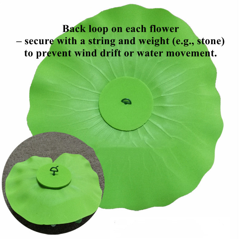 Bulk 7" Large Artificial Lily Lotus Flower Floating Pads for Ponds Flowers for Outdoor Wholesale