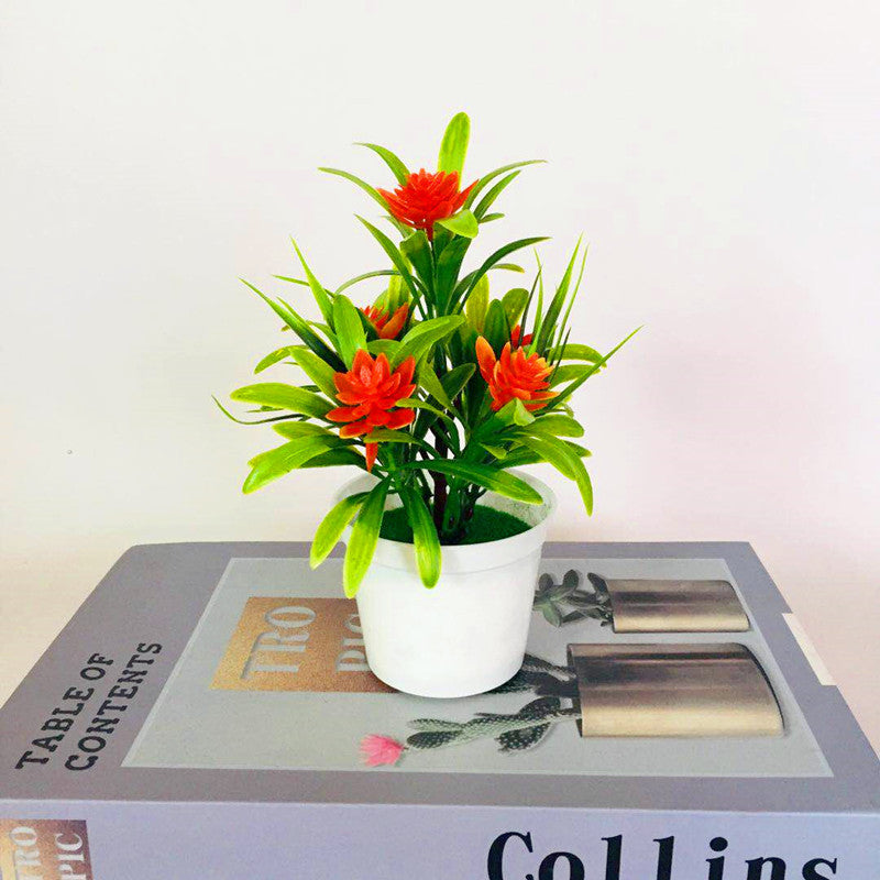 Fleurs de lotus artificielles en vrac, plantes vertes en pot pour jardin, maison, bonsaï, cadeaux pour elle, vente en gros