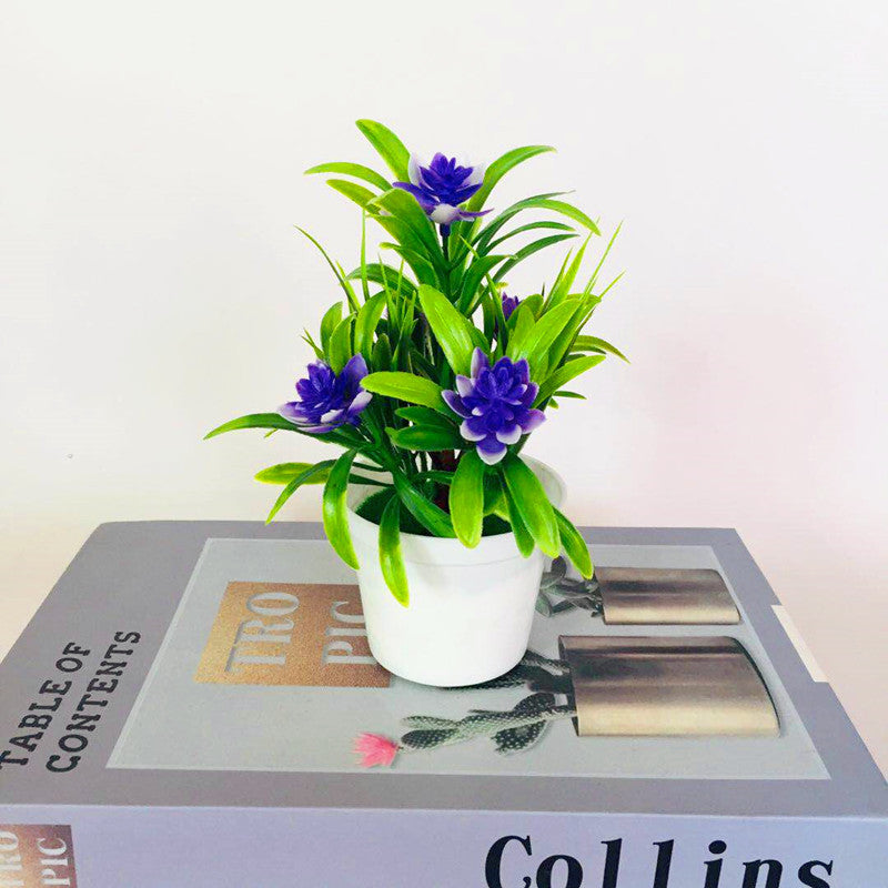 Fleurs de lotus artificielles en vrac, plantes vertes en pot pour jardin, maison, bonsaï, cadeaux pour elle, vente en gros