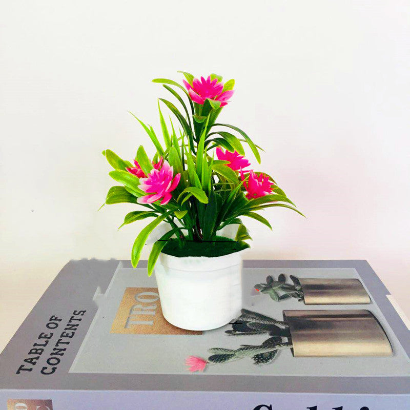 potted lotus plant Bulk Artificial Lotus Flower Greenery Potted Plants for Garden Home Bo — Artificialmerch