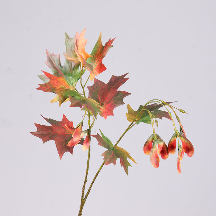 Bulk 29.5" Artificial Maple Leaf Stems with Samara - Fall Decor for Home, Thanksgiving, Party Wholesale