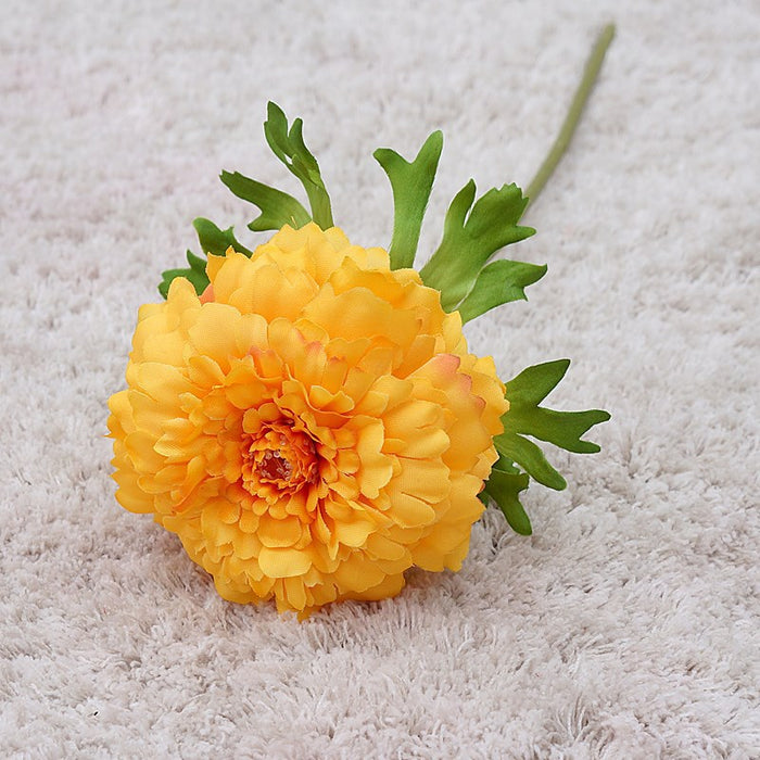 Bulk 13" Marigold Stems Silk Flowers Artificial Autumn Decoration Wholesale