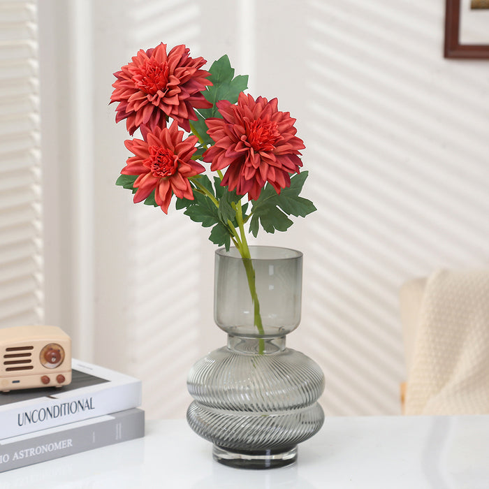 Bulk 20 inches Tall Dahlia Stem Spray Artificial Dahlia Silk Flowers Wholesale