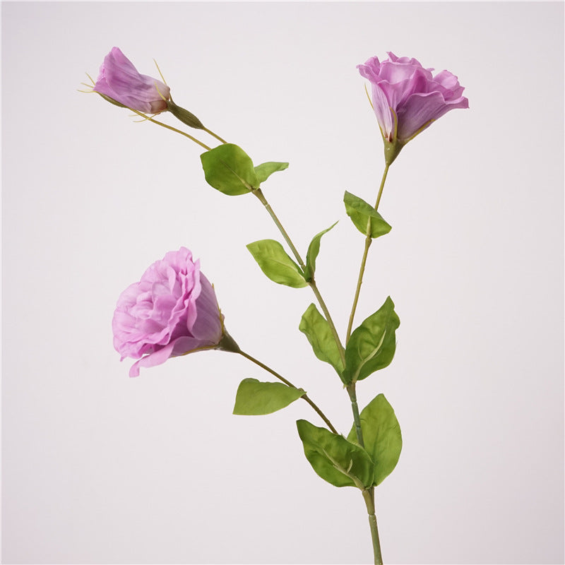 Premium 19.6" Real Touch Lisianthus - Lifelike Silk Floral Arrangements for Weddings & Home Decor