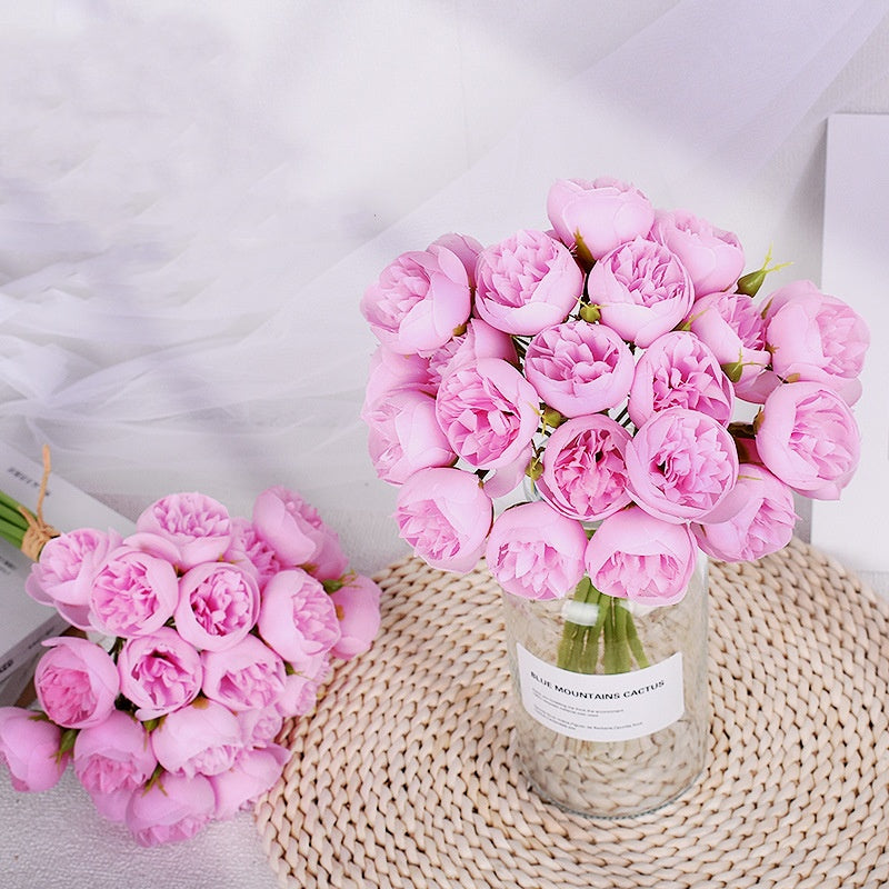 Bulk 11" Peony Bouquets Peony Buds Stems for Wedding Crafts Floral Arrangement Wholesale