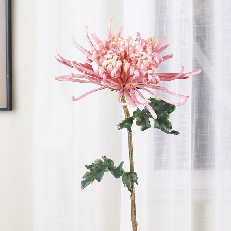 Premium 28.3" Real Touch Spide Mum - Lifelike Floral Arrangements for Weddings & Home Decor