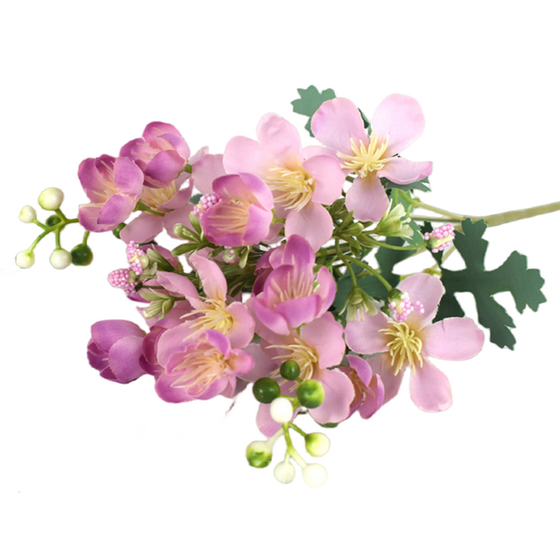 Bulk 13" Small Cherry Blossom Bush Artificial Cherry Flowers Wholesale