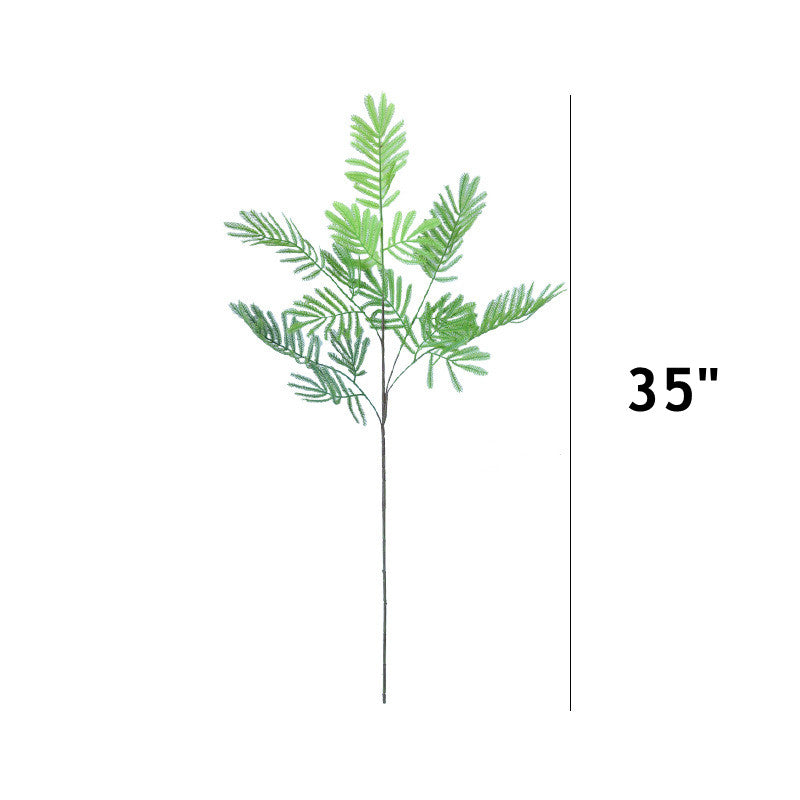 Bulk 2Pcs 35" Extra Long Faux Mimosa Artificial Flowers Plants Stems Wholesale