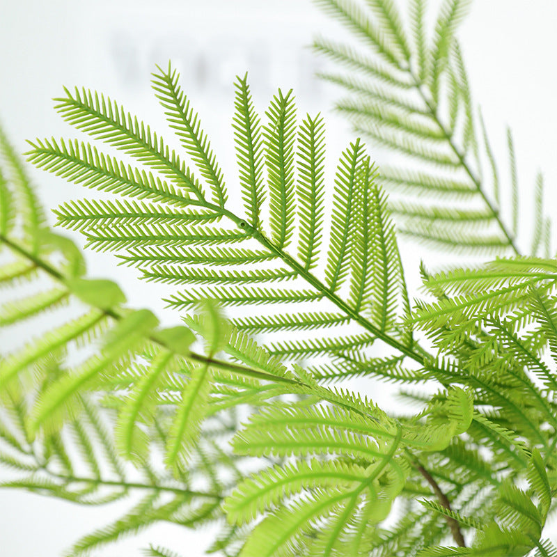 Bulk 2Pcs 35" Extra Long Faux Mimosa Artificial Flowers Plants Stems Wholesale