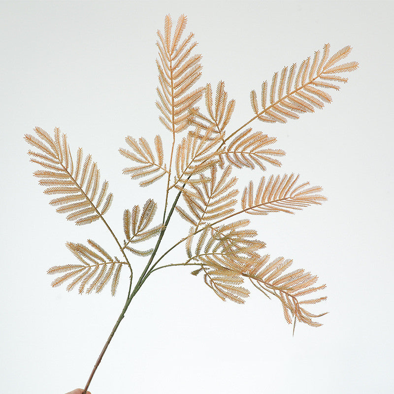 Bulk 2Pcs 35" Extra Long Faux Mimosa Artificial Flowers Plants Stems Wholesale