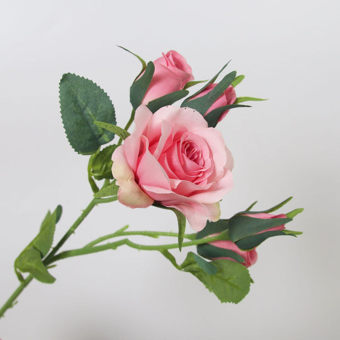 Bulk 17" Mini Rose Spray Branches Stems Artificial Silk Flowers Wholesale