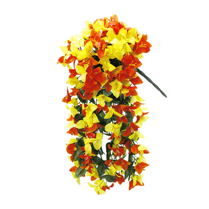 Bulk Bougainvillea Hanging Bush Artificial Flowers Plants for Outdoors Trailing Vines UV Resistant Autumn Decor Wholesale
