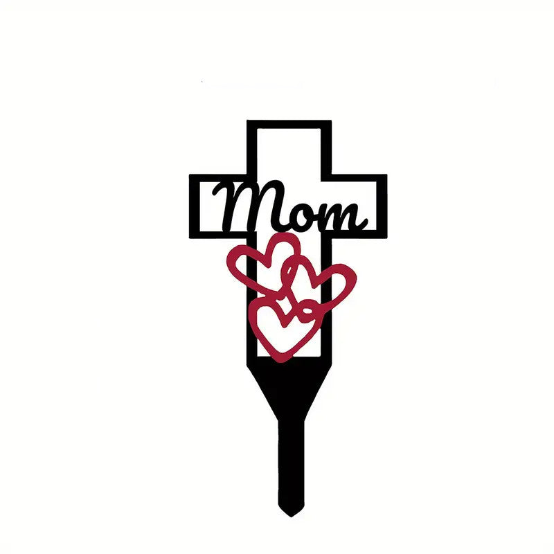 Bulk Cemetery Memorial Cross Stake Memorial Art Commemorative Graveyard Iron Stake Wholesale