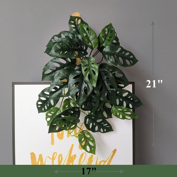 Bulk Lifelike Trailing Hosta Bush Hanging Plants Artificial Monstera Hanging Plants Wholesale