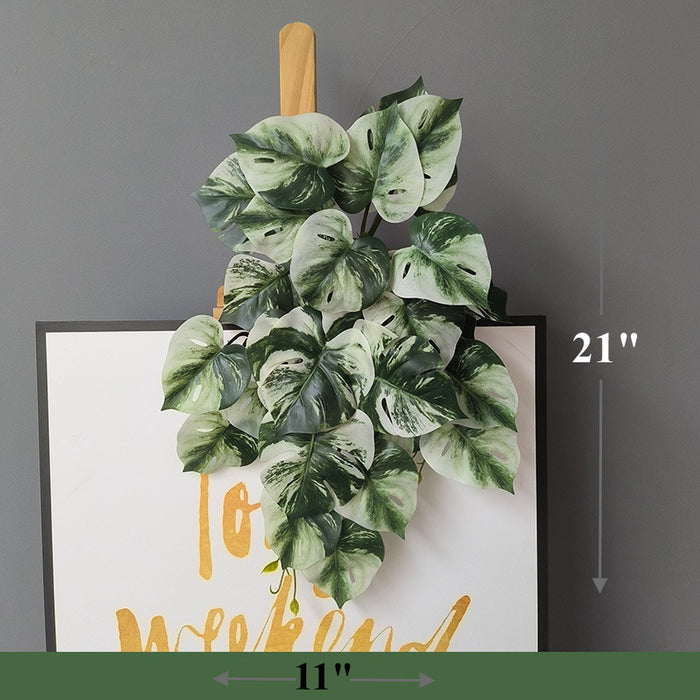 Bulk Lifelike Trailing Hosta Bush Hanging Plants Artificial Monstera Hanging Plants Wholesale