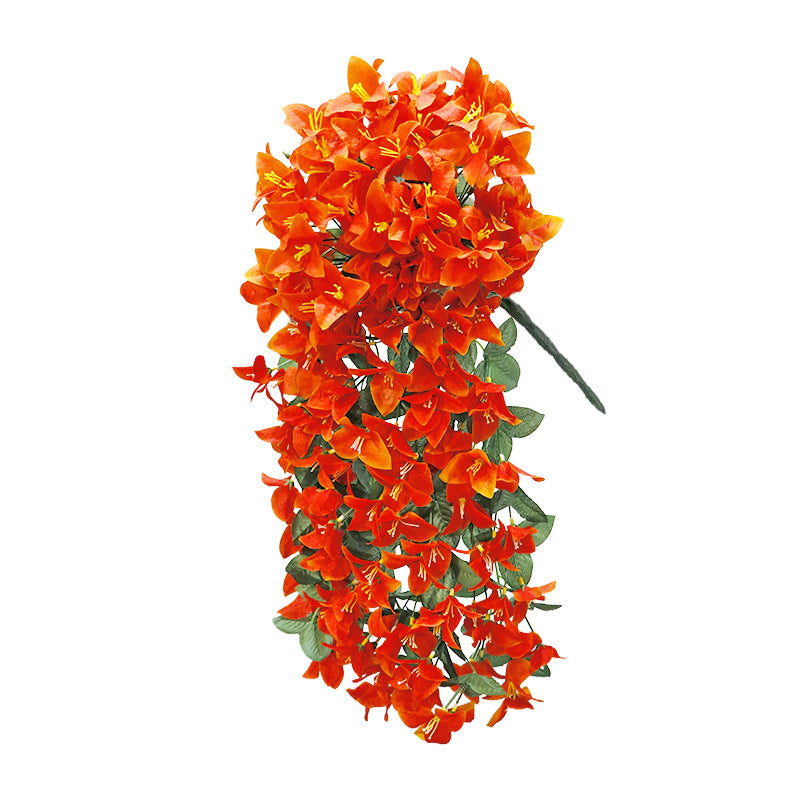 Bulk Bougainvillea Hanging Bush Artificial Flowers Plants for Outdoors Trailing Vines UV Resistant Autumn Decor Wholesale