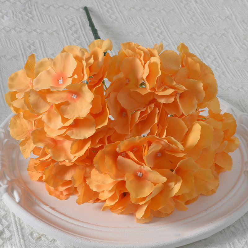 Bulk 17.7" Hydrangea Bush Bouquet Faux Silk Hydrangea Flowers Wholesale