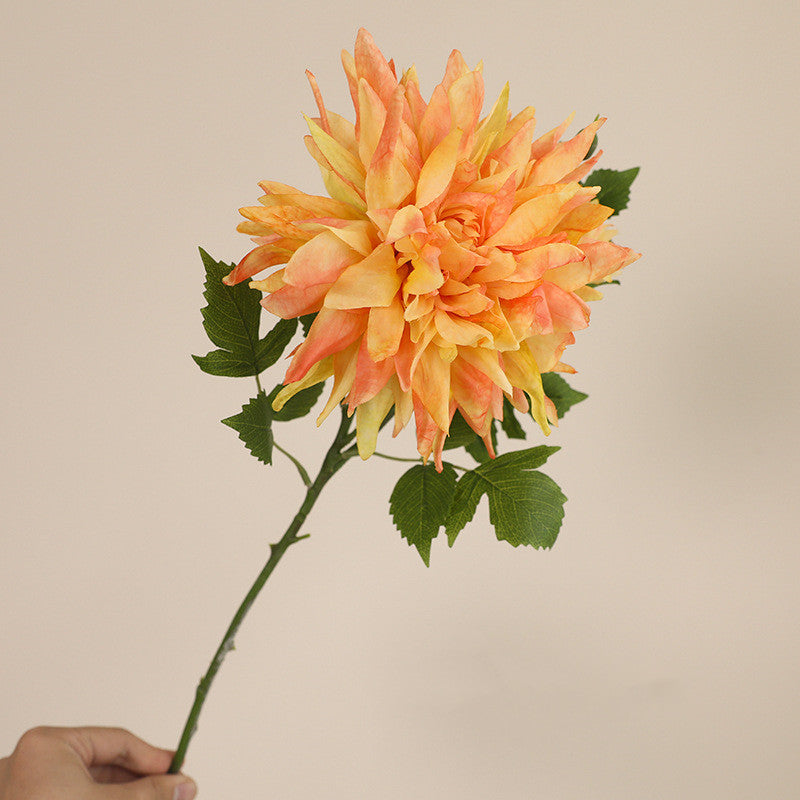 Bulk 25.5 Inch Artificial Autumn Hued Dahlia Stems - Realistic Fake Flowers for Floral Arrangements, Home Decor, Wedding, Thanksgiving Decorations Wholesale