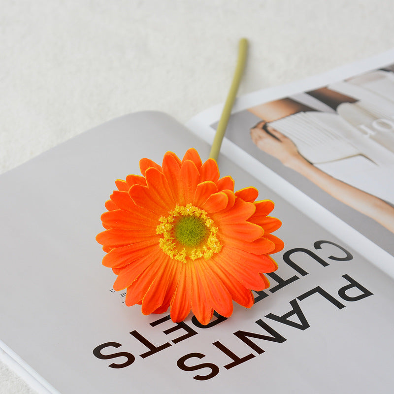 Bulk Clearance 11.8" Small Real Touch Artificial Daisy Gerbera Stems Wholesale